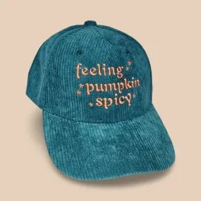 *1 LEFT* Corduroy Embroidered Pumpkin Spice Hat