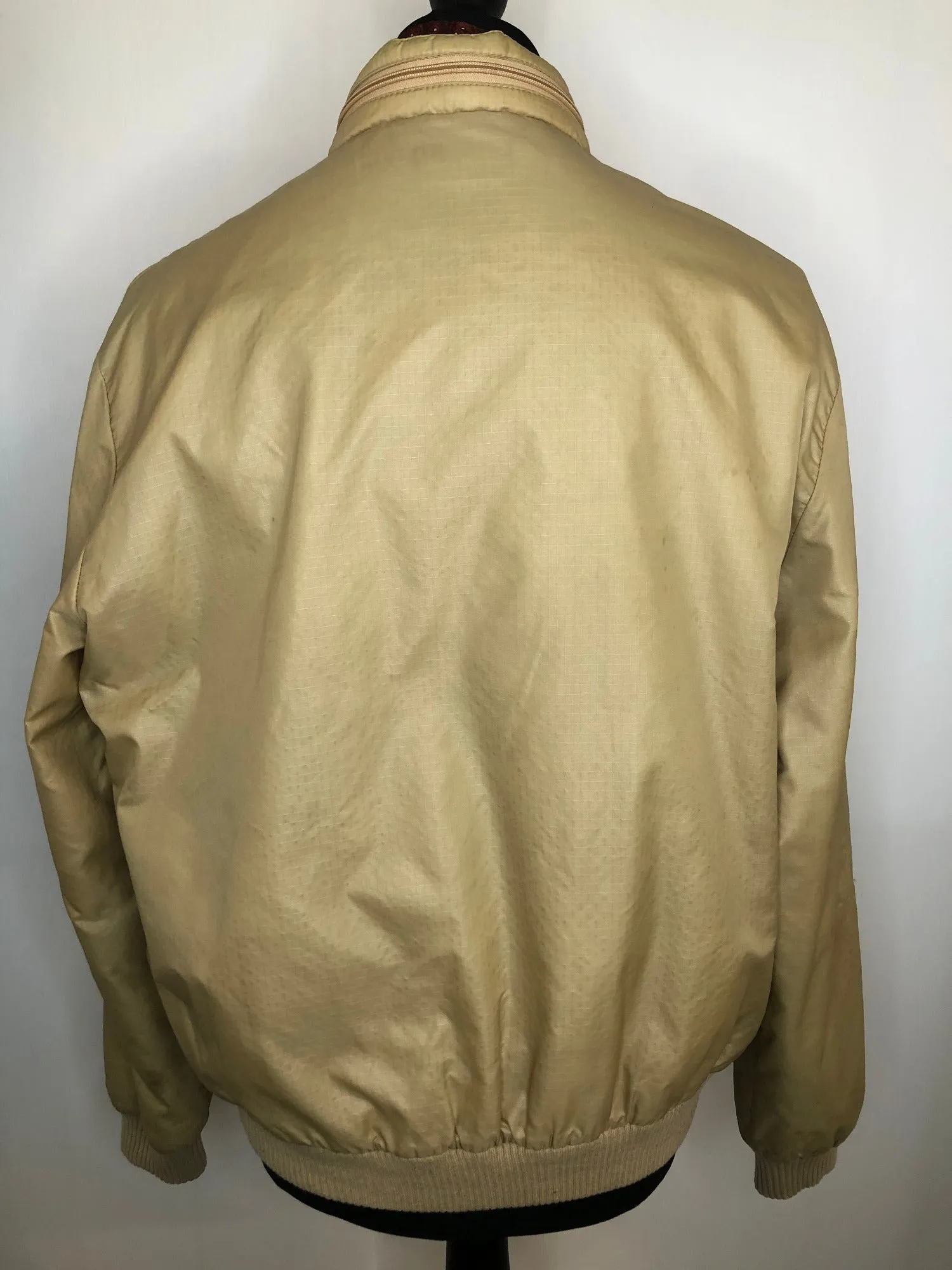 1970s Bomber Jacket in Beige by Wrangler - Size XL