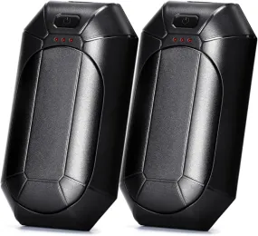 2 Pcs Mini Hand Warmer Rechargeable, 2000mAh*2 Portable Hand Warmer Reusable, 3 Levels Temperature Adjustable 2 in 1 Hand Warmer, Outdoor Indoor Warm Gift for Men Women Children