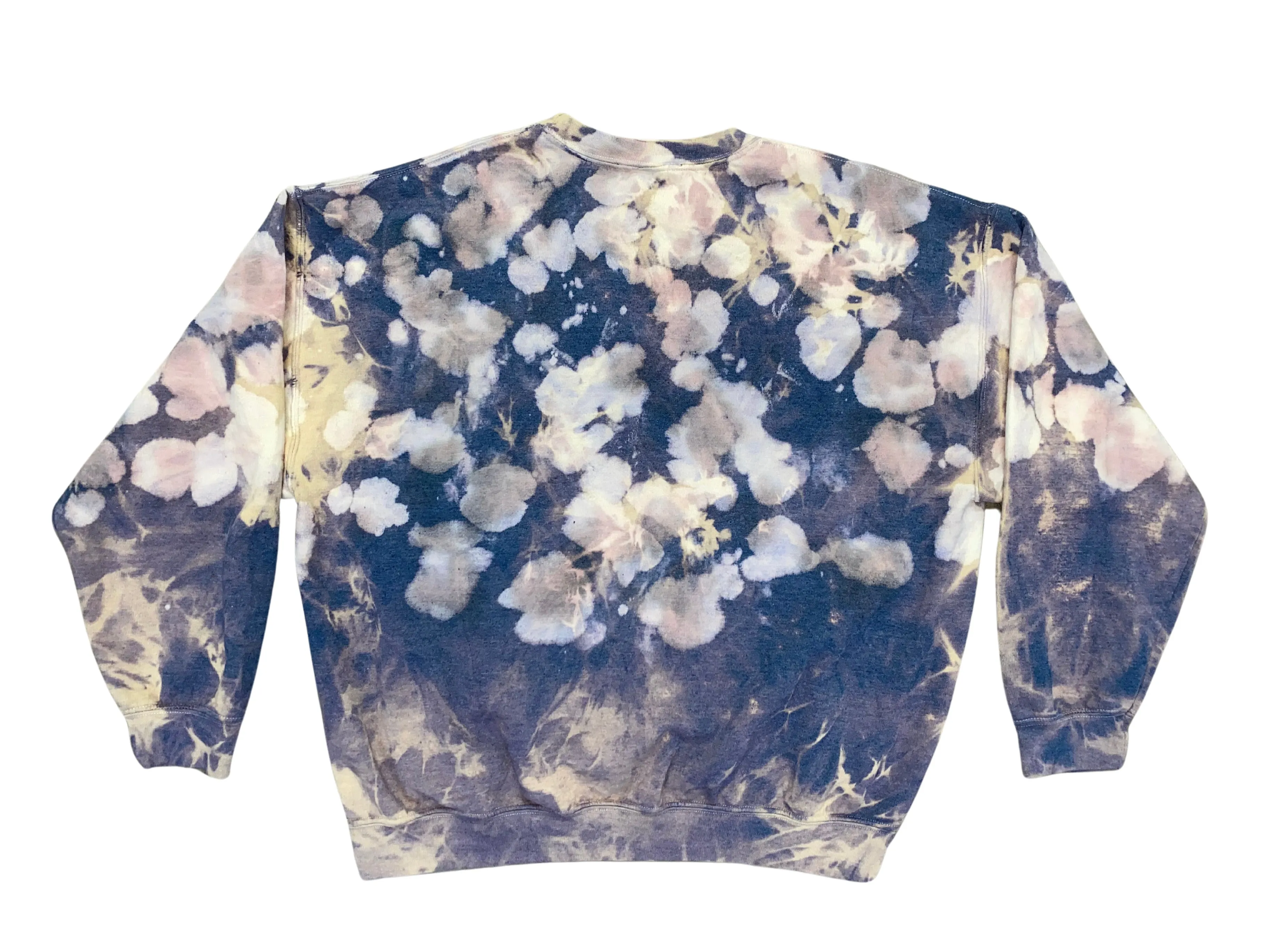 8586: UNISEX INDIGO TIE DYE SWEATSHIRT