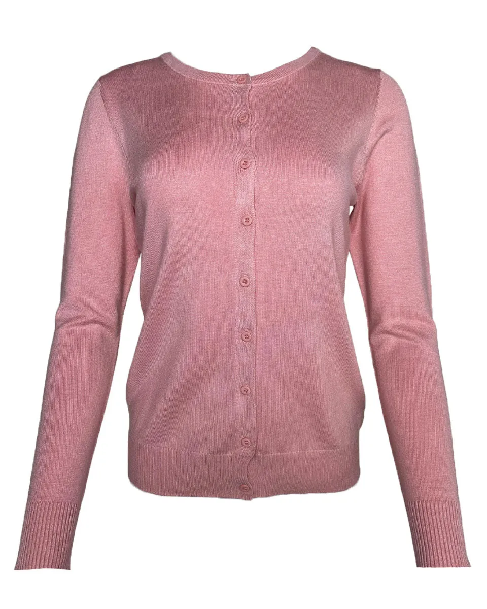 All Season Cardigan in Pink