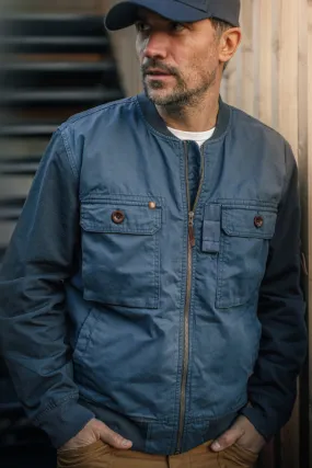 &SONS Harris Bomber Jacket Navy