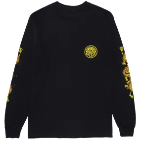 Anti-Hero Grimple Long Sleeve Pocket T-Shirt - Black/Orange/Yellow/Black