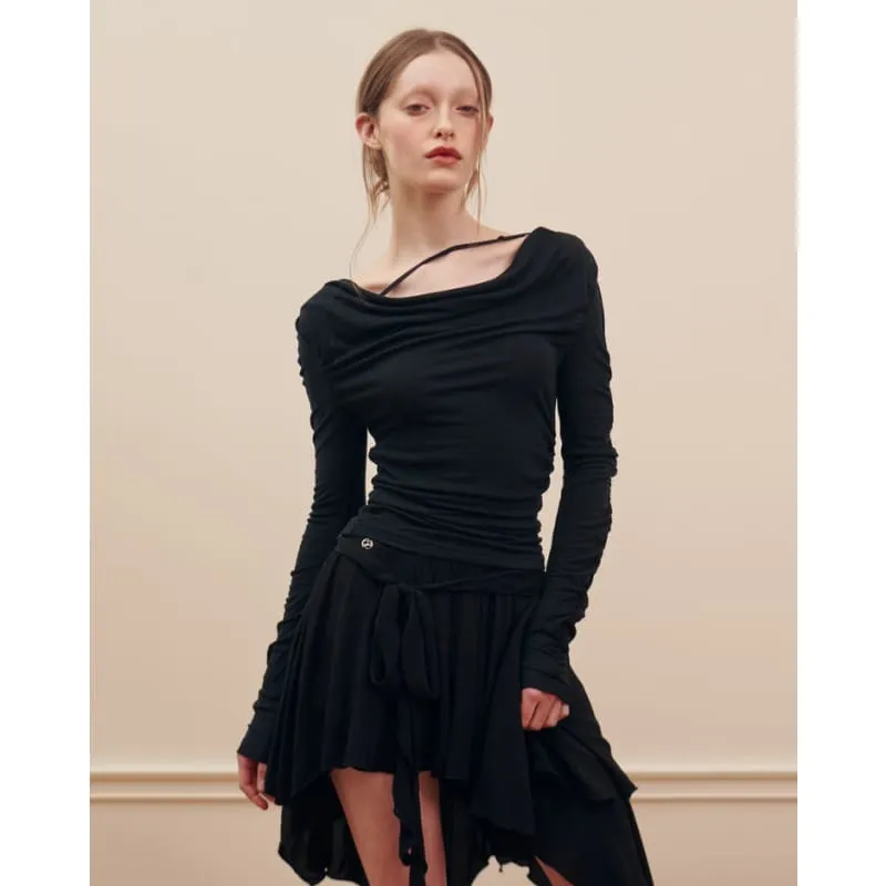 Asymmetrical Mid Skirt