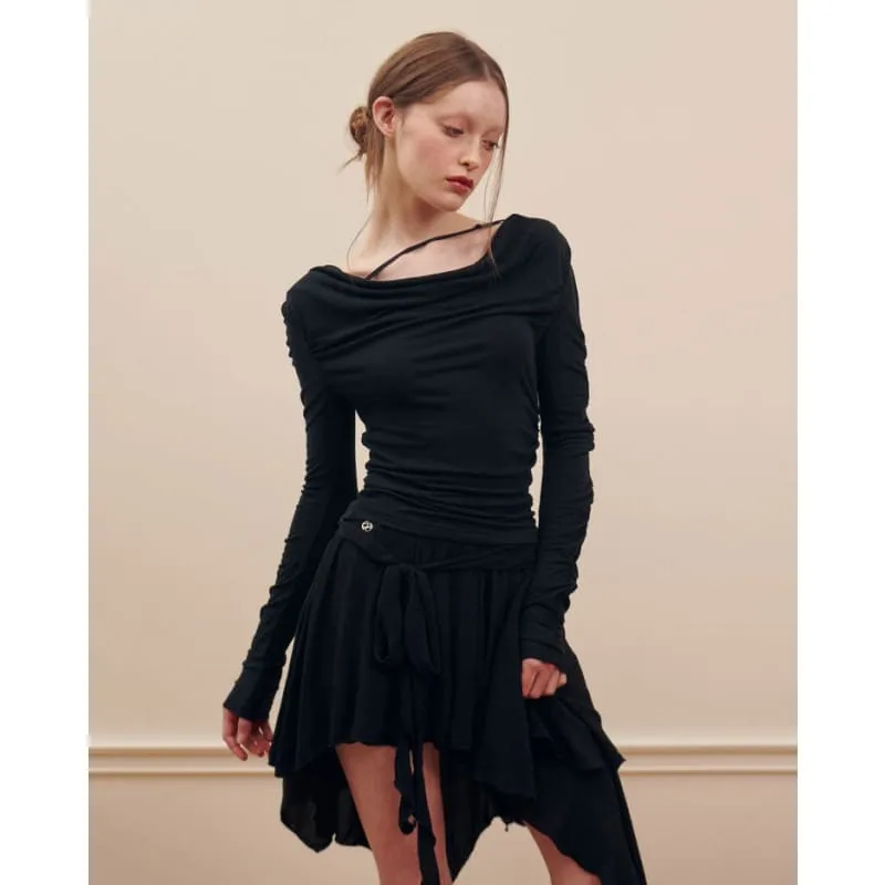 Asymmetrical Mid Skirt