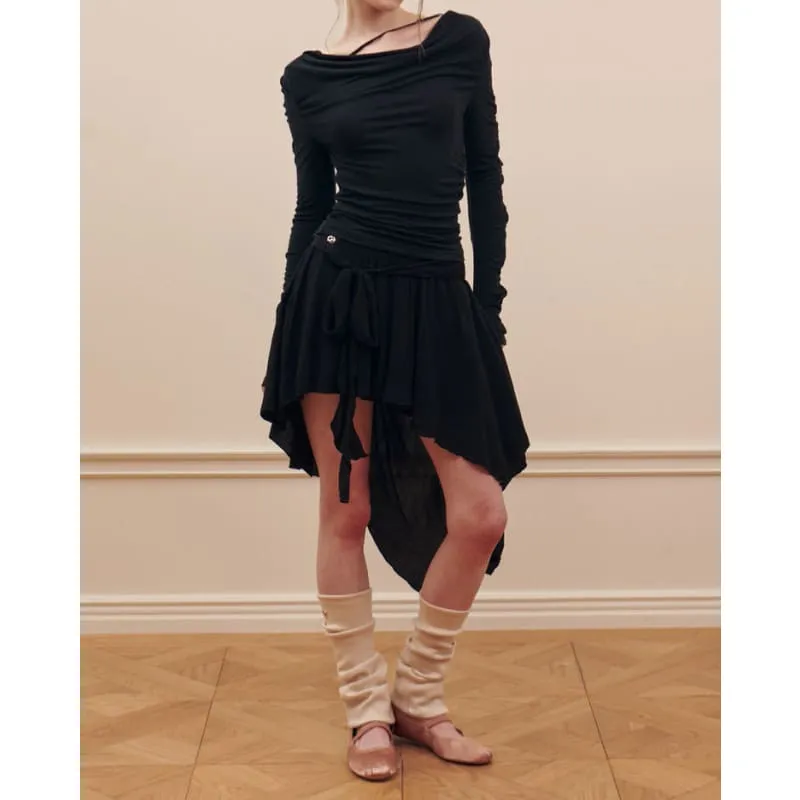Asymmetrical Mid Skirt