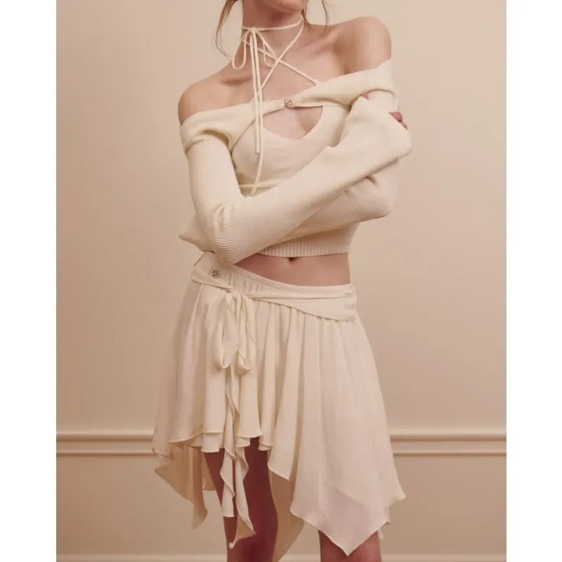 Asymmetrical Mid Skirt
