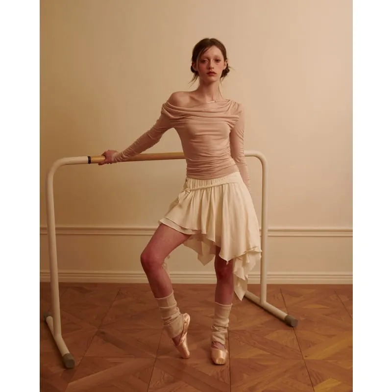 Asymmetrical Mid Skirt
