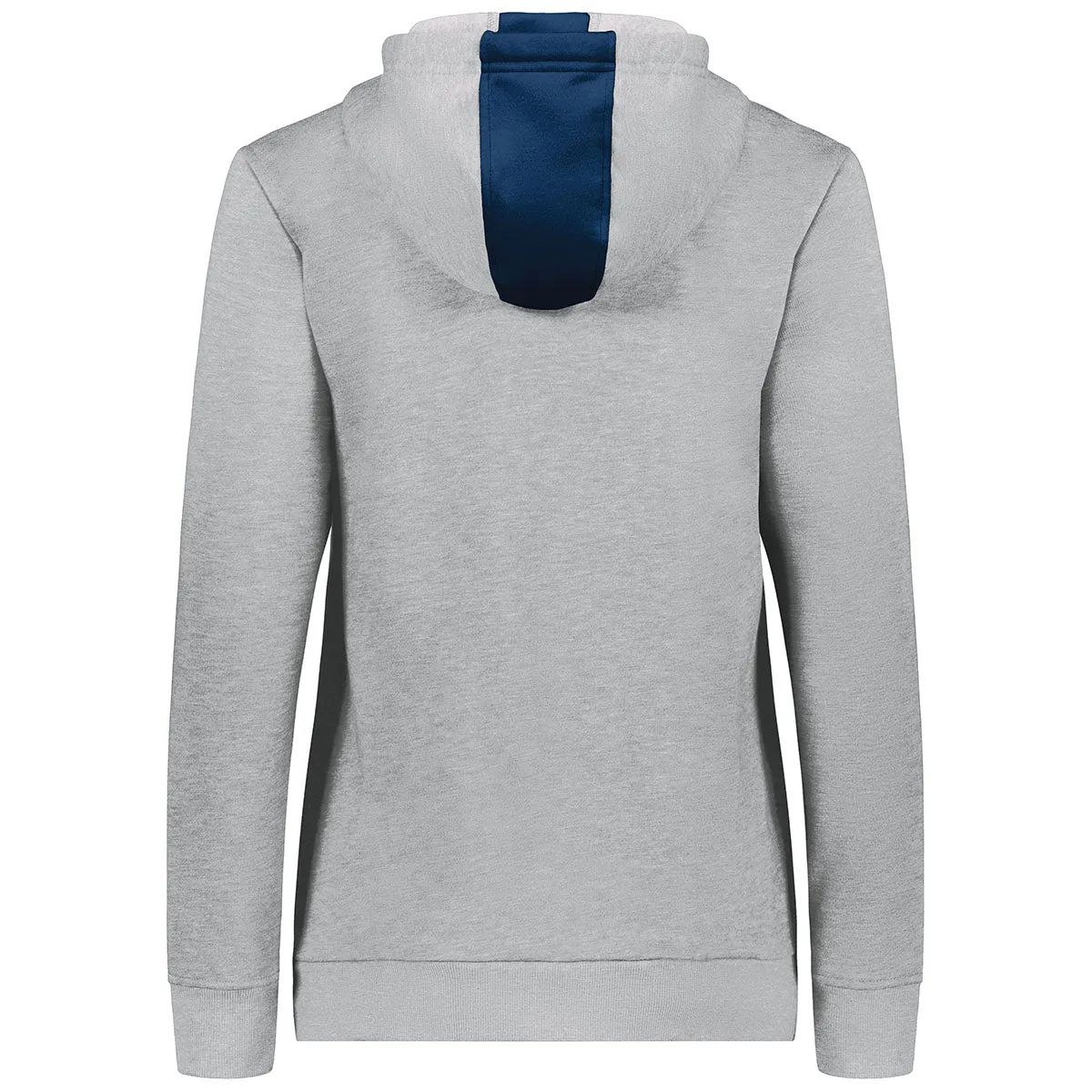 Augusta Sportswear Women's Navy/Grey Heather Three-Season Fleece Full Zip Hoodie