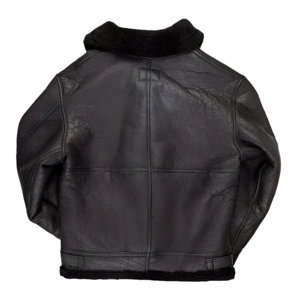 B-3 Black Hooded Bomber Jacket