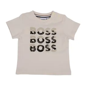 Babies Beige Triple Logo T-Shirt