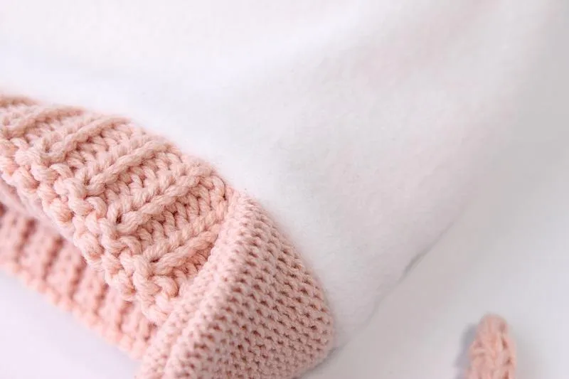 Baby Cotton Knitted Earflap Beanie Bonnet Cap