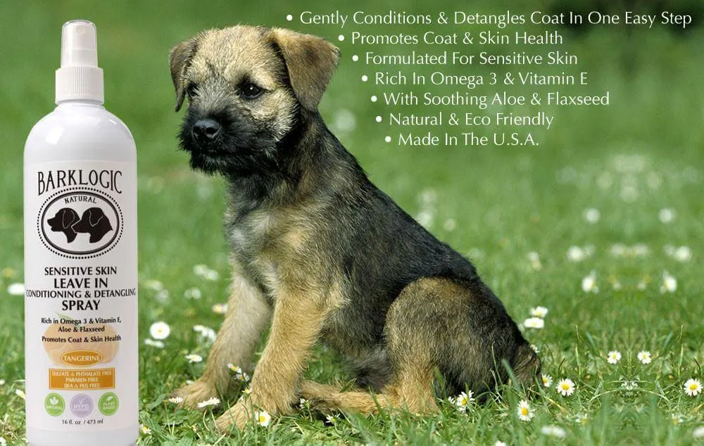 BarkLogic Sensitive Skin Leave In Conditioning & Detangling Spray - Tangerine