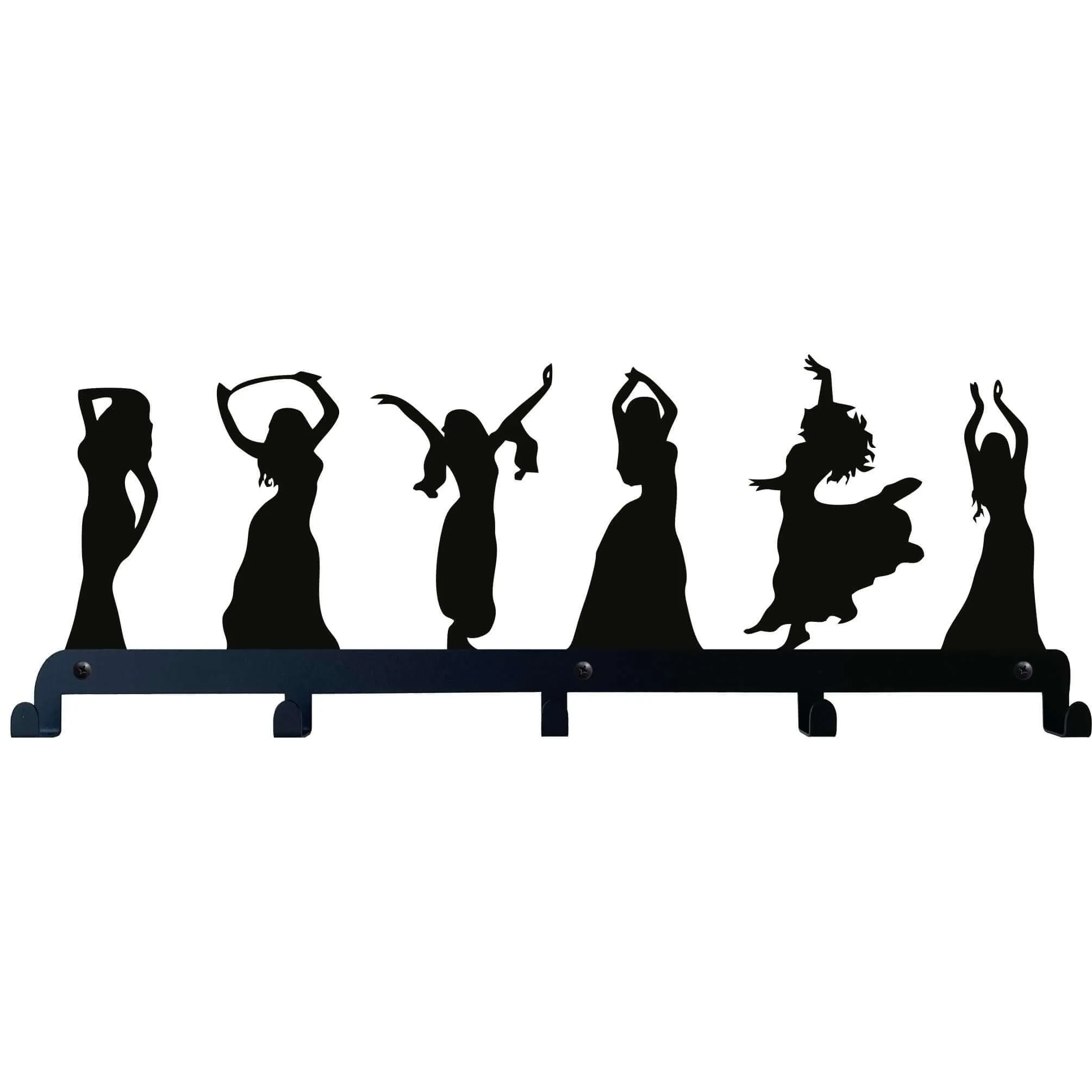 Belly Dance Metal Coat Rack, Wall Mount Hanger