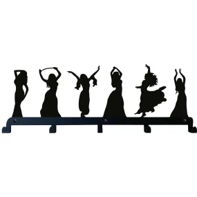 Belly Dance Metal Coat Rack, Wall Mount Hanger