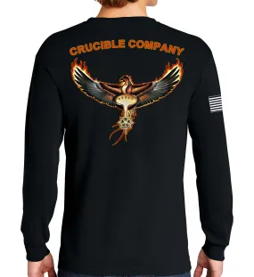 Cadre Long Sleeve 50-50 Blend Unisex Shirt. This shirt IS approved for PT