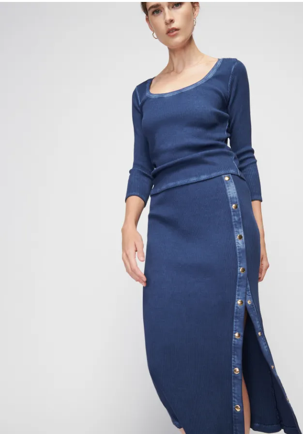 Cala Button Up Skirt