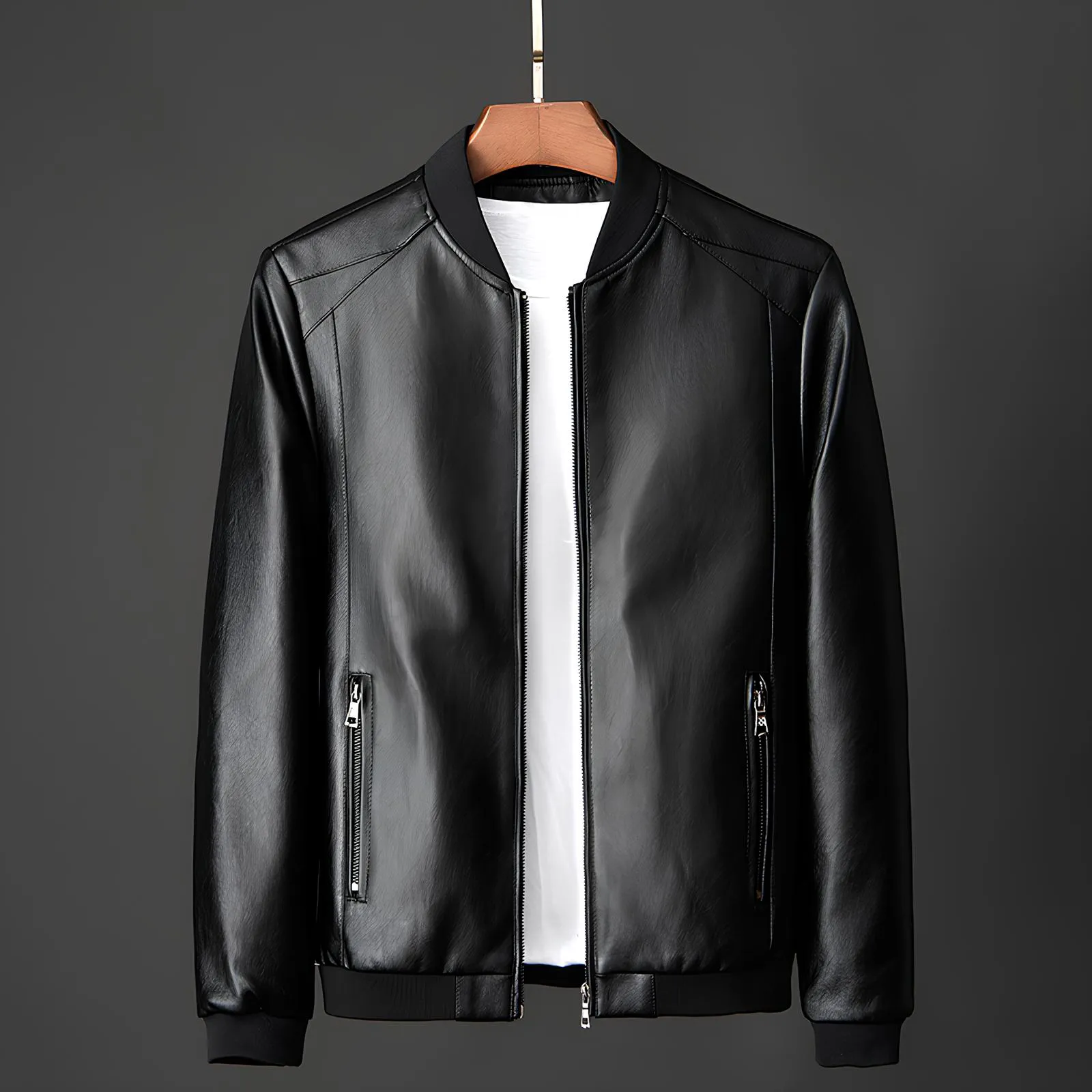 Callahan Leather Bomber