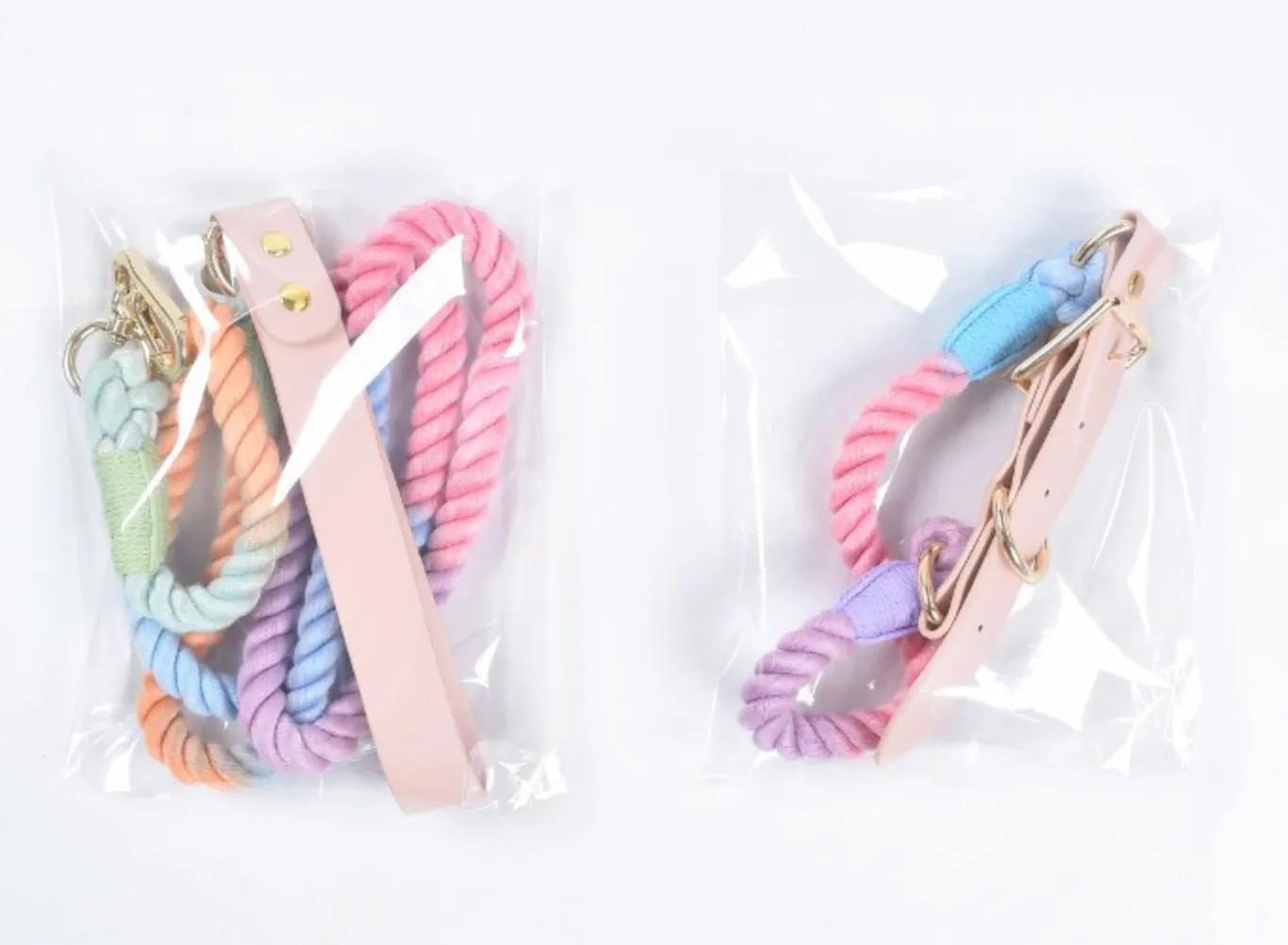 Chenpet Hot Selling Custom Macaron Series Pet Collars Dog Leashes