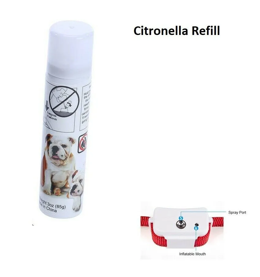 Citronella Spray Dog Training Collars Refill Stop Bark Spray Dog Collar