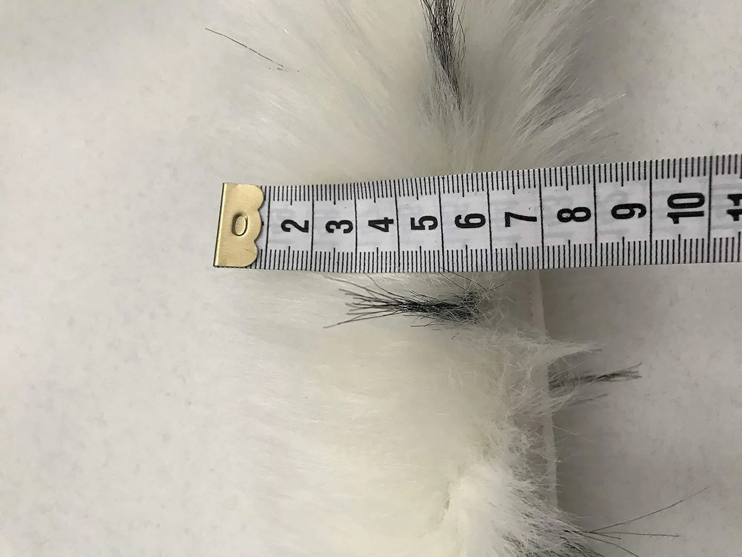 Collar Trim Faux Fur Royal White for coat parka hood