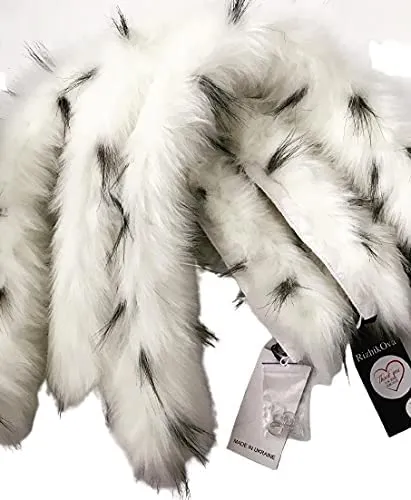 Collar Trim Faux Fur Royal White for coat parka hood