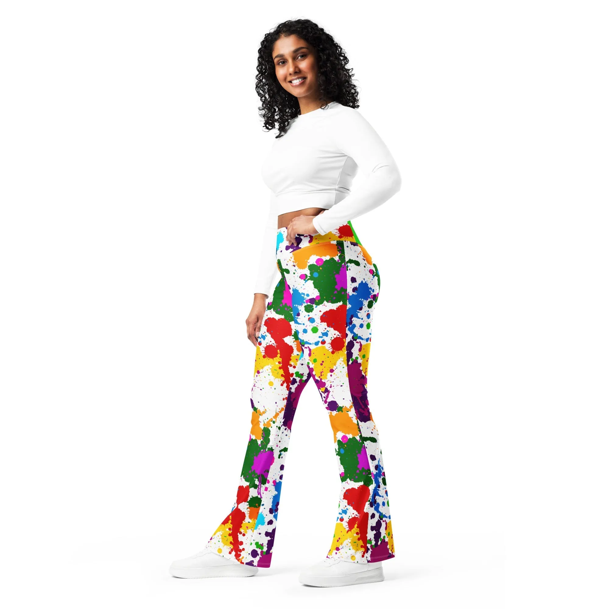 Color Splash Flare Leggings