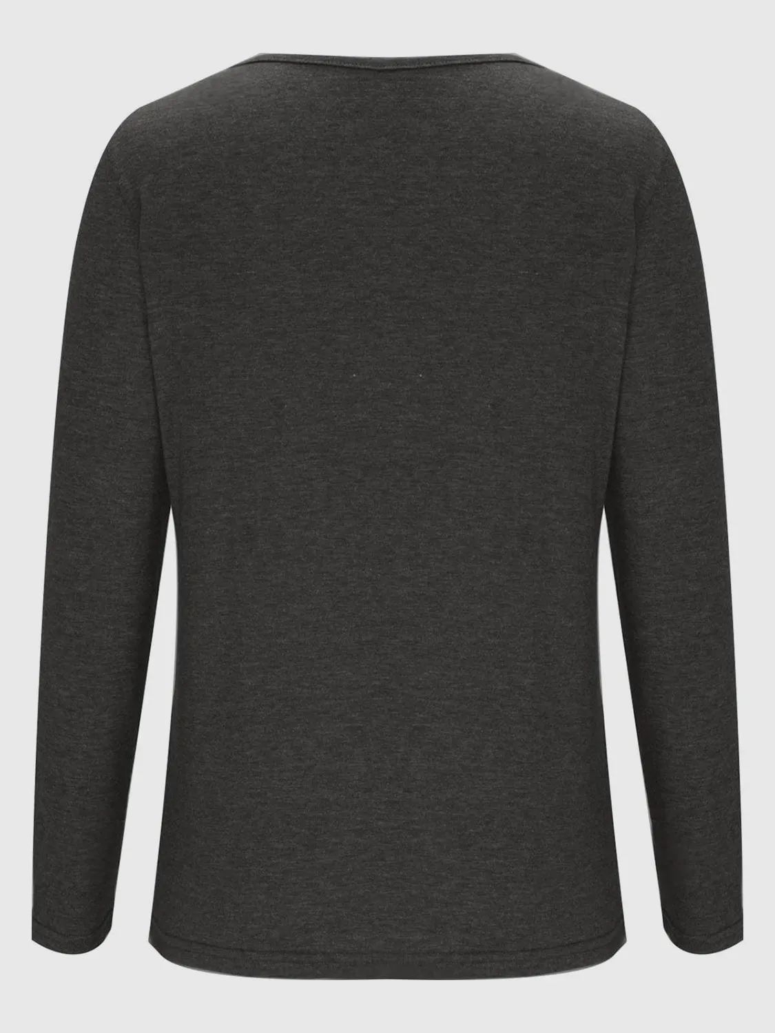 Crisscross V-Neck Long Sleeve Top