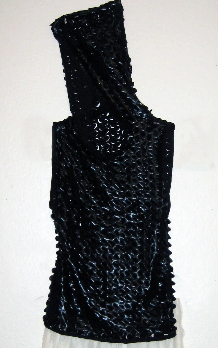 Cropped Laser Cut Hoodie Size Small