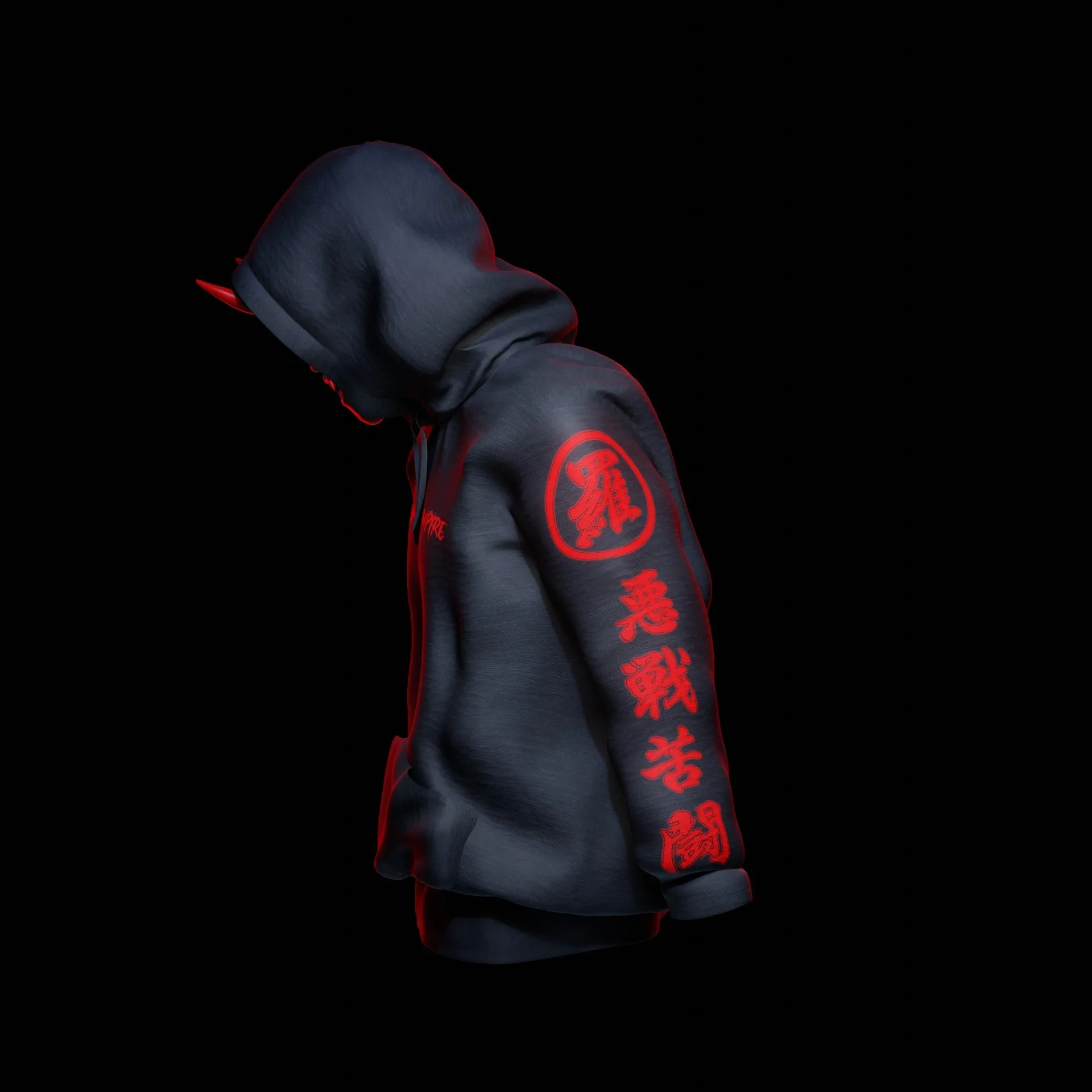 Dark Rage 3 Hannya Pullover Hoodie