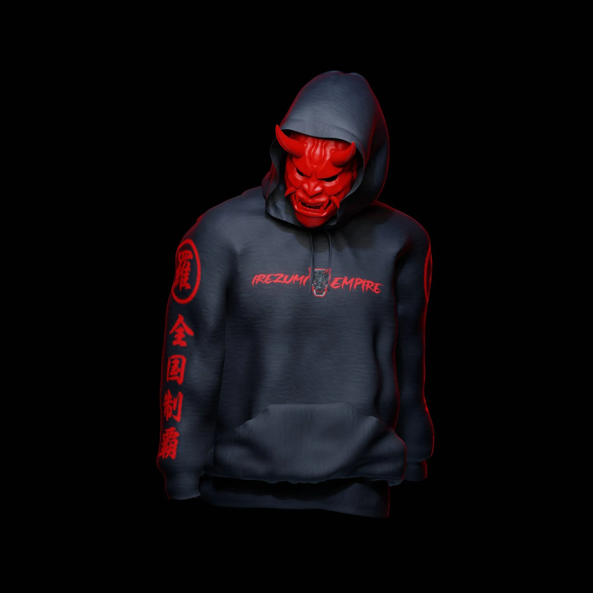 Dark Rage 3 Hannya Pullover Hoodie