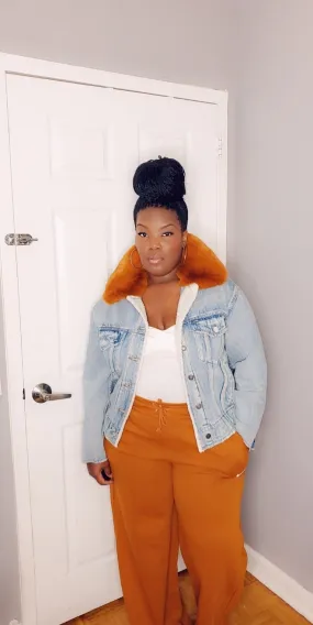 Denim w/ Fur Collar