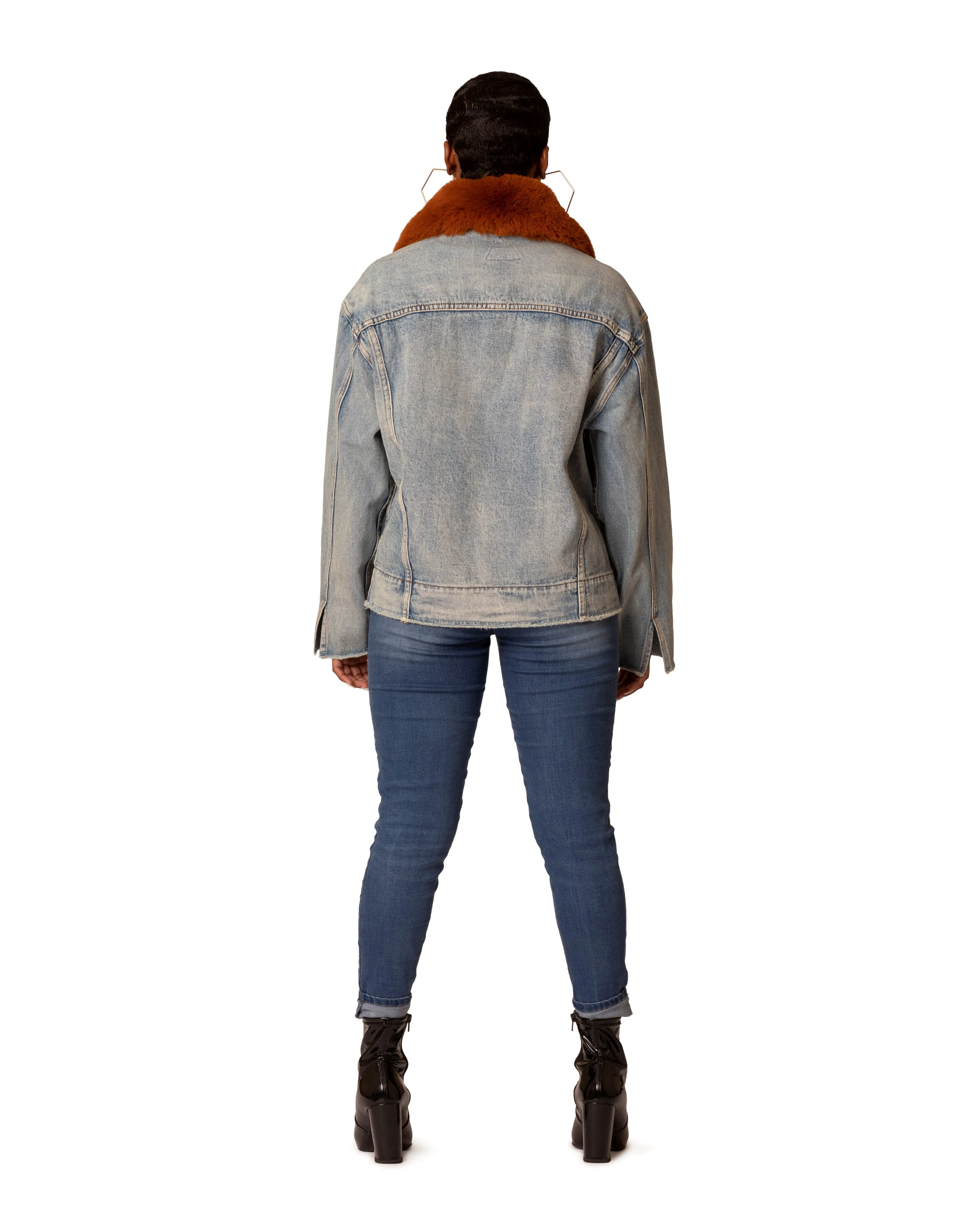 Denim w/ Fur Collar
