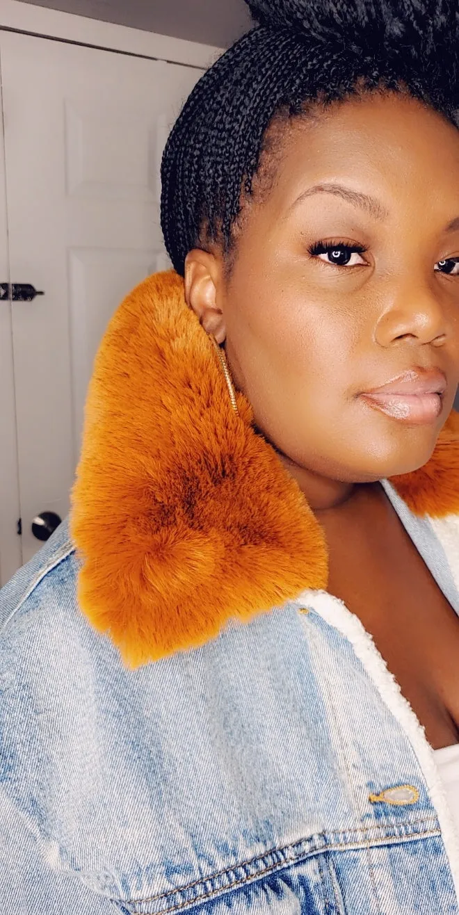 Denim w/ Fur Collar