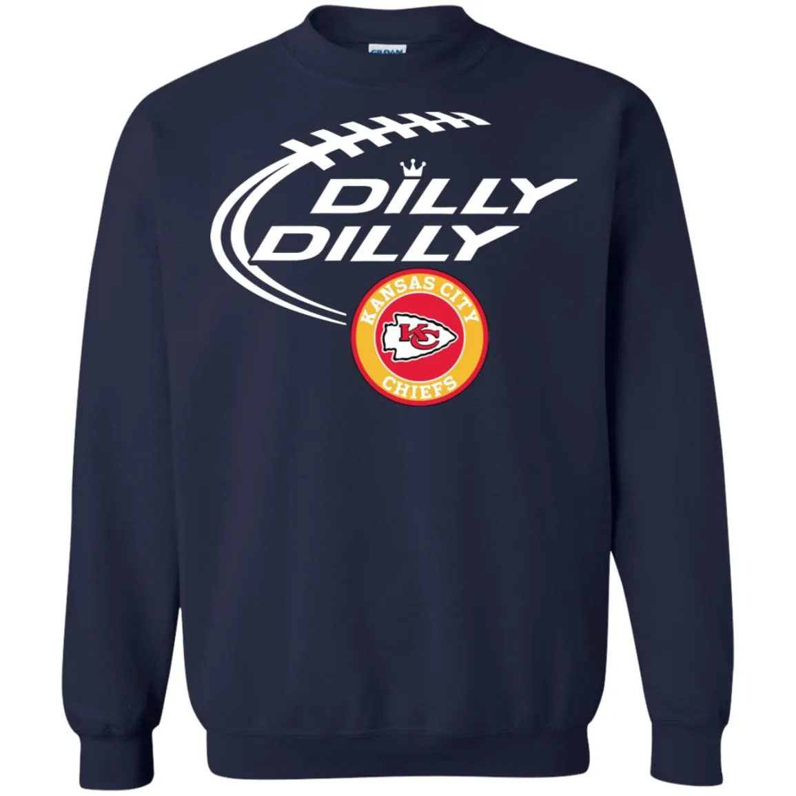 Dilly Dilly Kansas City Chiefs Nfl Football Unisex Crewneck Pullover Sweatshirt