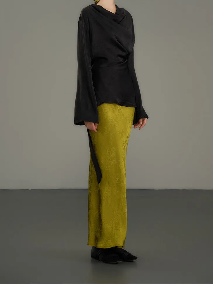 Embroidery Flower Chic High-End Long-Skirt
