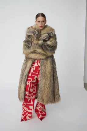 Faux Fur Coat - Warm Nature
