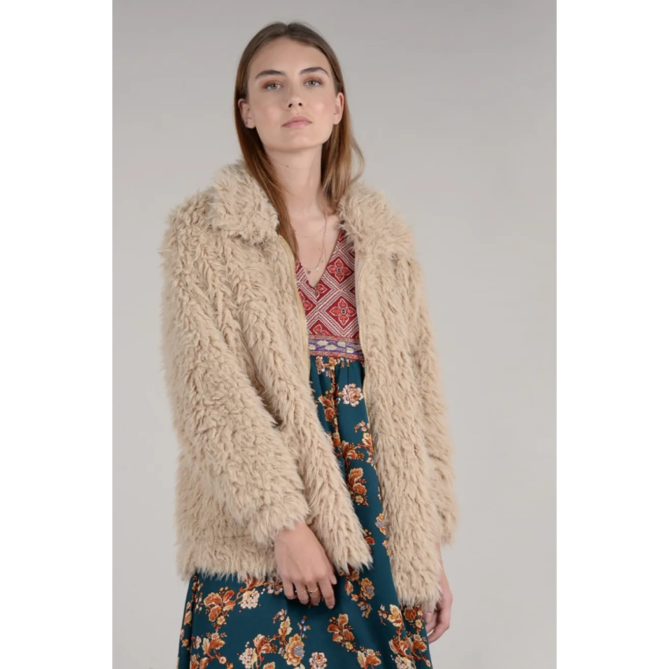 Faux Fur Jacket