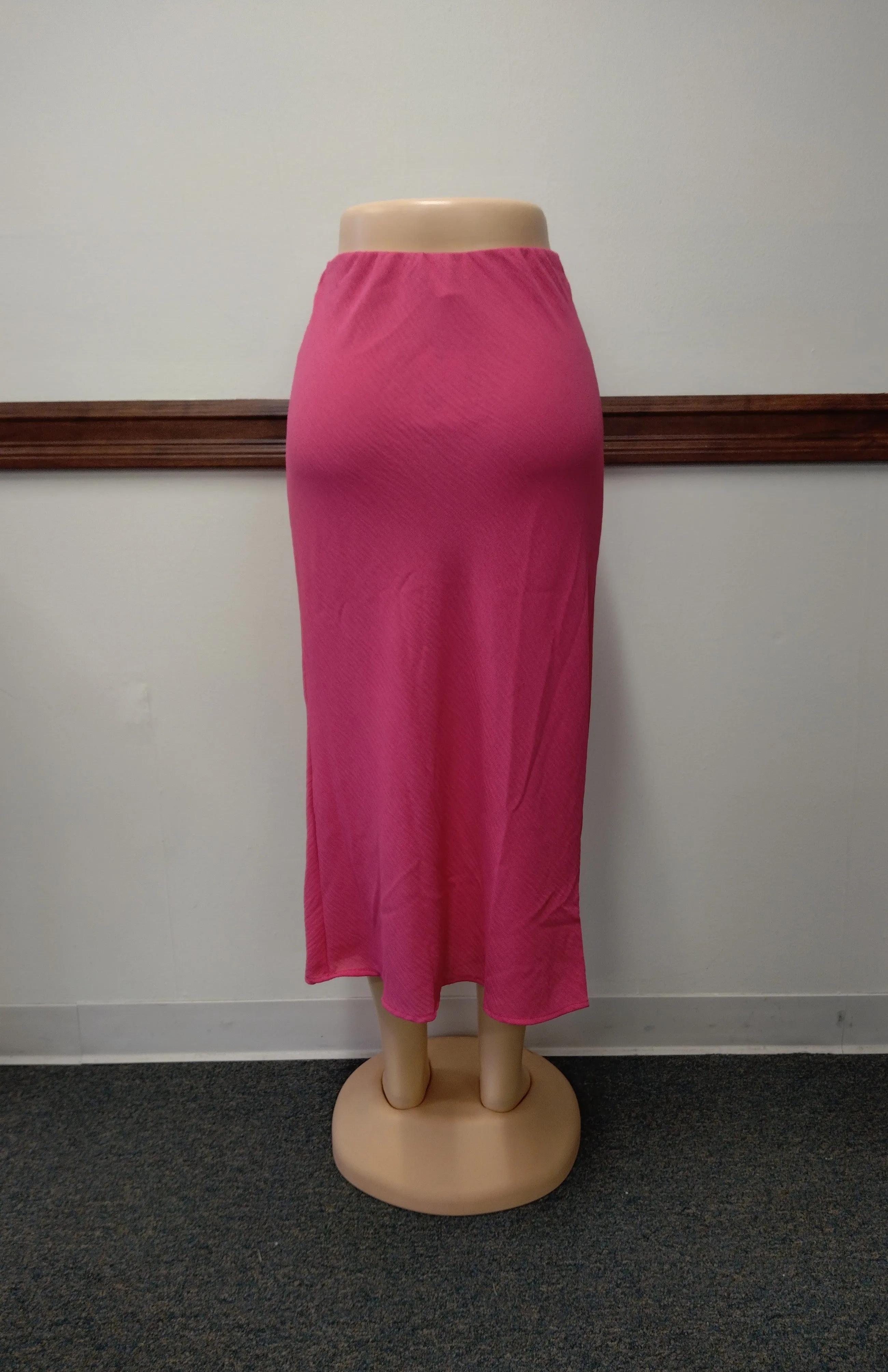 Fuchsia Long Skirt Available in Sizes M-L (Lots of Stretch)