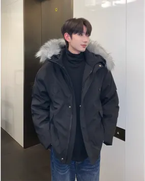 Fur Collar Hood Down Jacket CBJ0102