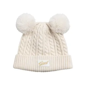 Gant Cream Cable Knit Bobble Hat