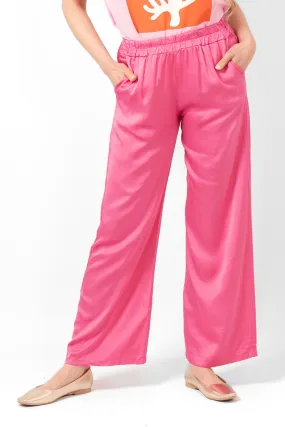 Gianna Wide Leg Trousers - Hot Pink