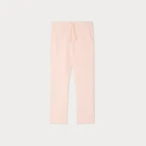 Girls Light Pink Casual Cotton Pants
