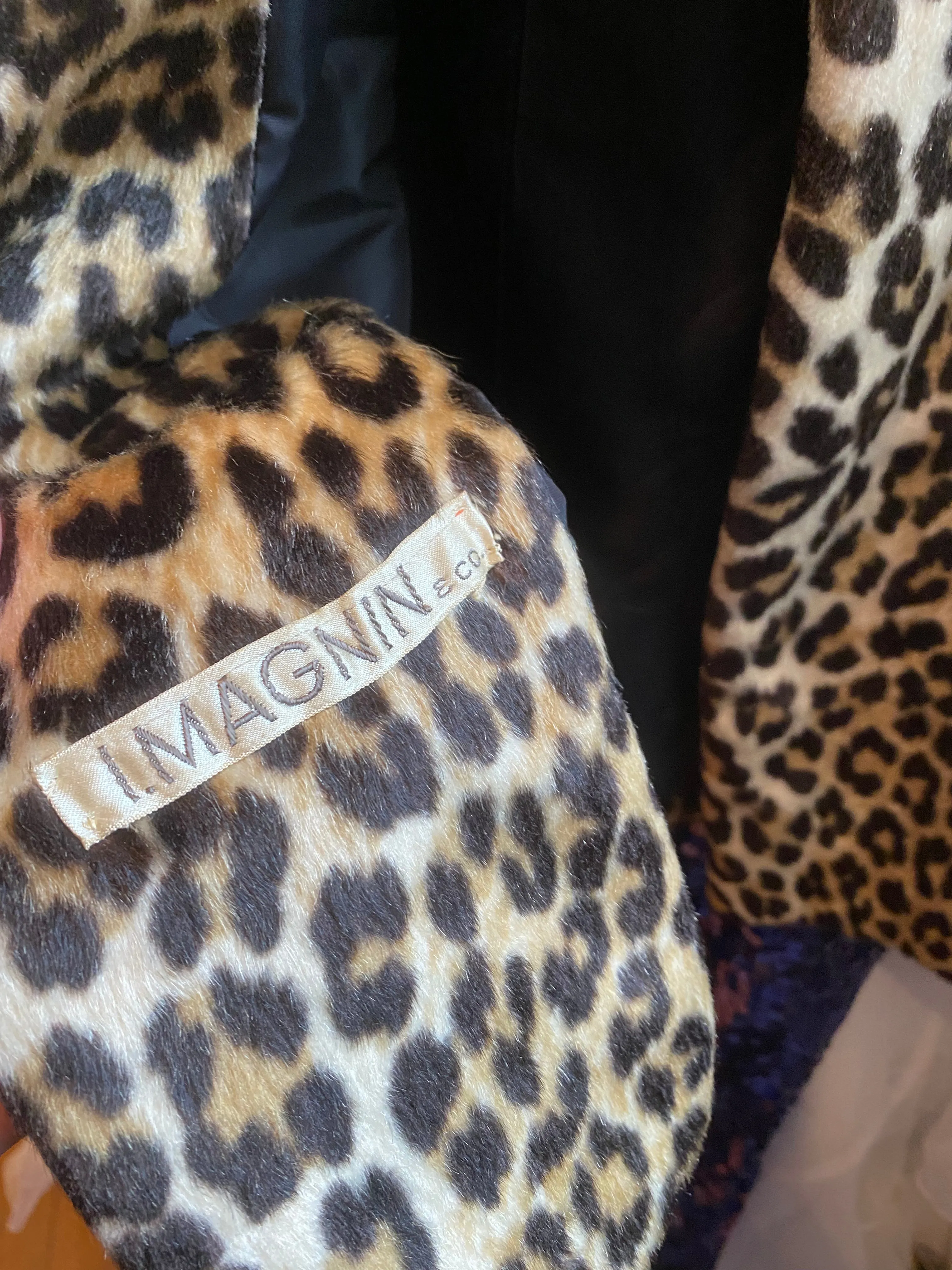 Glamorous 1960's Leopard Print Coat From I Magnin / Medium