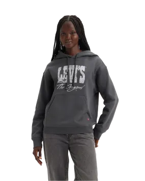 Graphic Signature Hoodie in Black Oyster