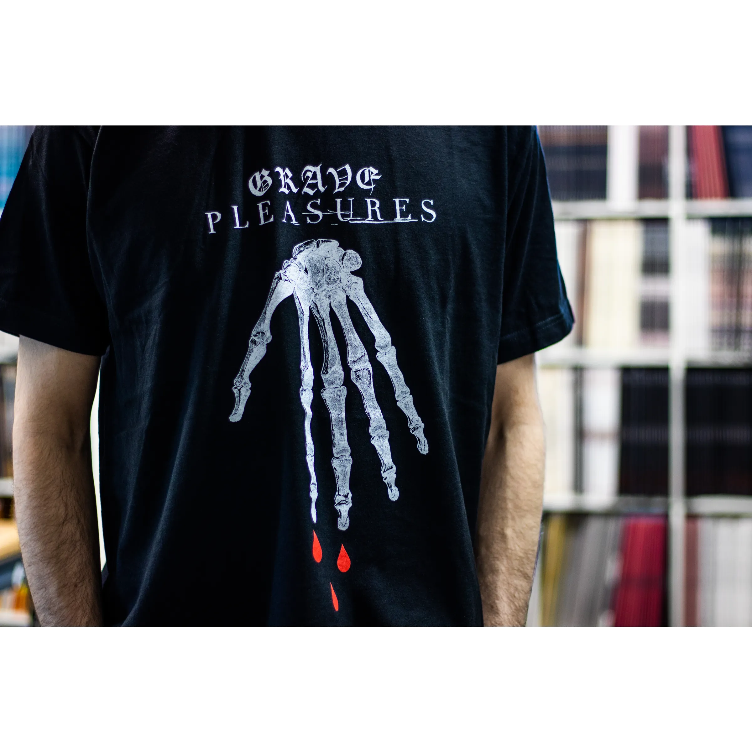 Grave Pleasures "Skeleton Hand" Black T-Shirt