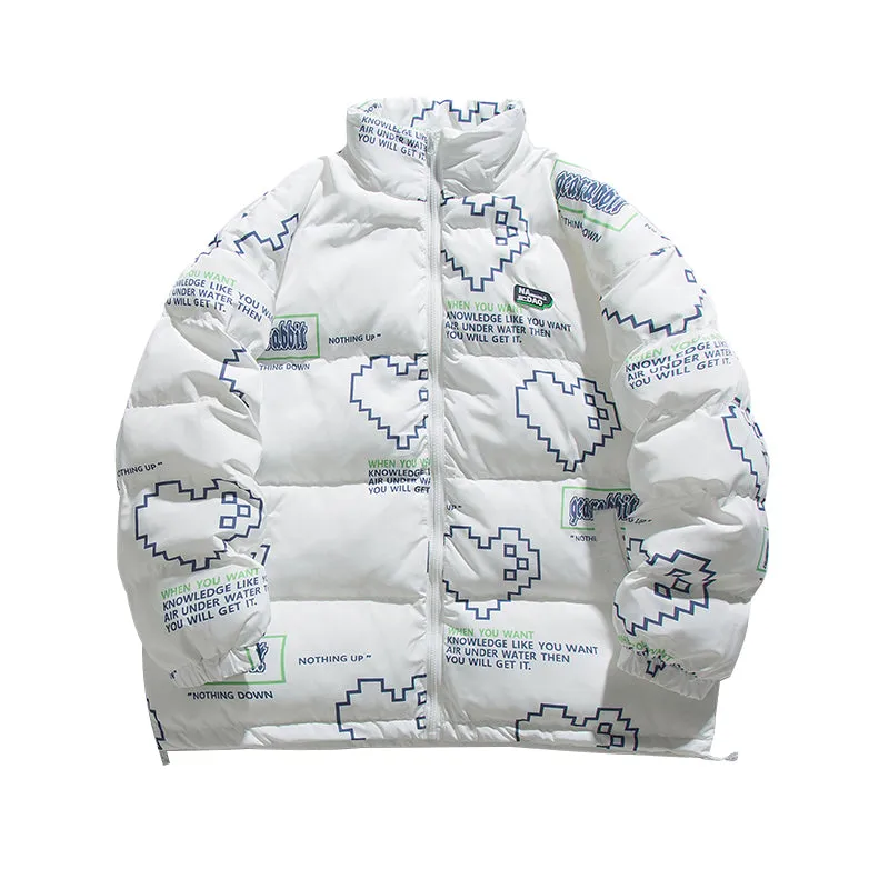 GUOCH NADAO HIGH NECK VALENTINE'S DAY UNISEX BOMBER JACKET