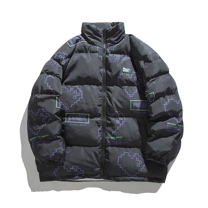 GUOCH NADAO HIGH NECK VALENTINE'S DAY UNISEX BOMBER JACKET