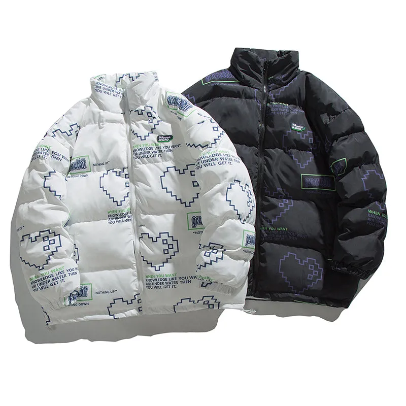 GUOCH NADAO HIGH NECK VALENTINE'S DAY UNISEX BOMBER JACKET