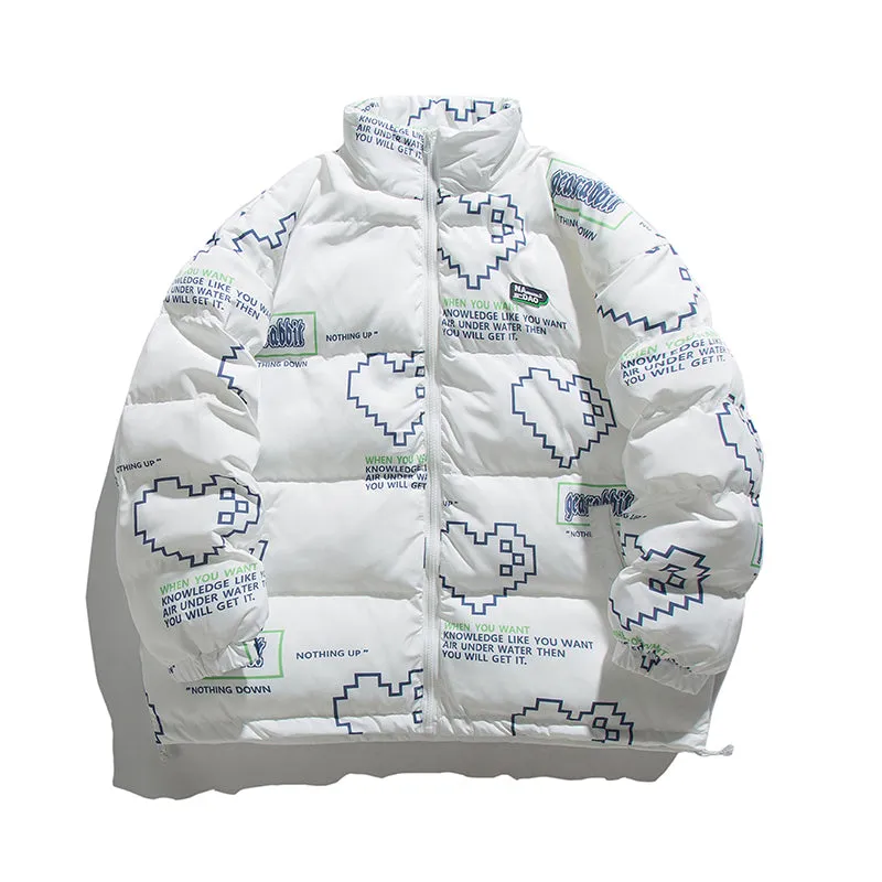 GUOCH NADAO HIGH NECK VALENTINE'S DAY UNISEX BOMBER JACKET